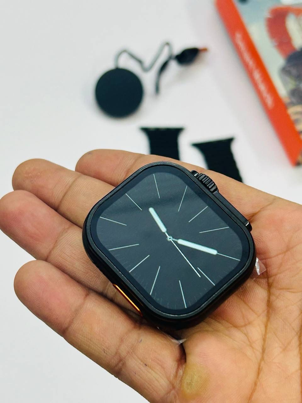 Smart Watch *i9 ULTRA * (Orange & Black in color)