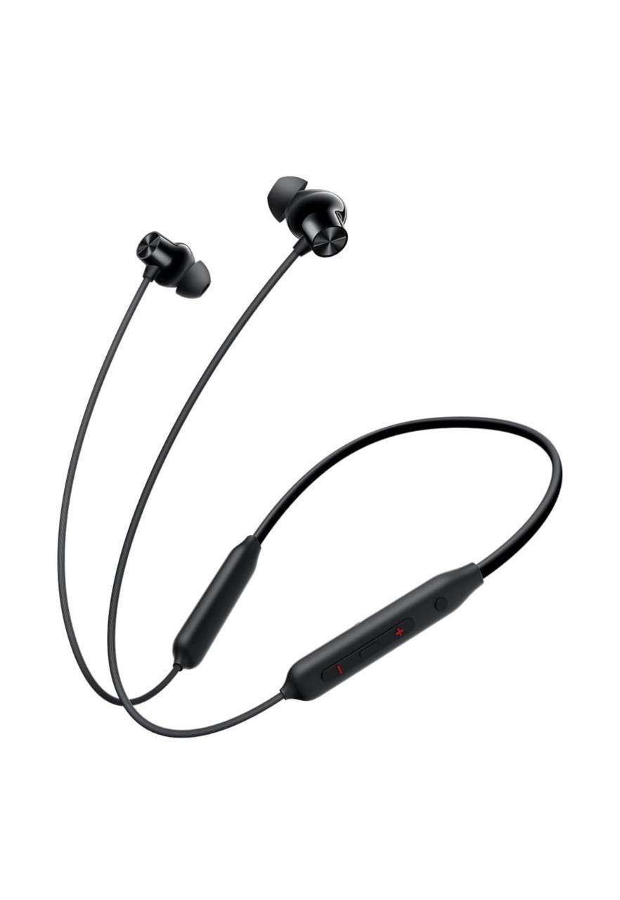 Oneplus Bullets Z2 Bluetooth Wireless in Ear Earphones with Mic, Bombastic Bass - 12.4 mm Drivers, 10 Mins Charge - 20 Hrs Music, 30 Hrs Battery Life, IP55 Dust and Water Resistant (Magico Black)