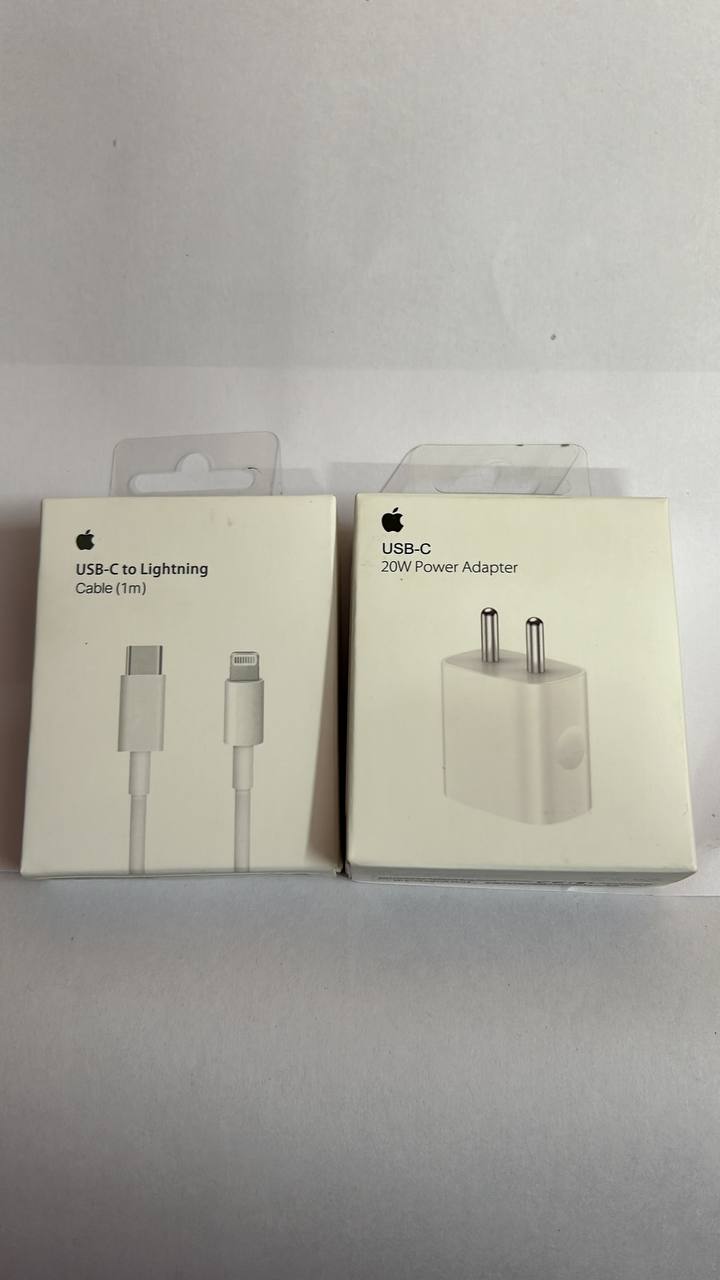 Apple 20W Fast Charger With Type-C To Lightning Cable ( 1st Copy )